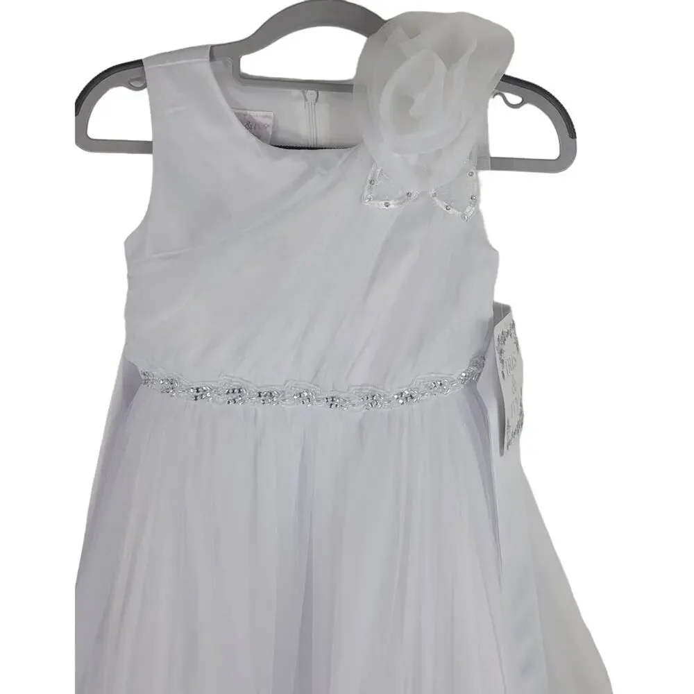 Iris and Ivy Girls Flower Girls Wedding Event First Communion Dress 8 NWT